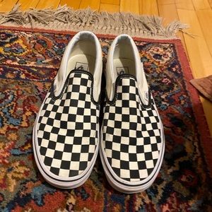 Checkered Vans- women’s 9.5/Men’s 8